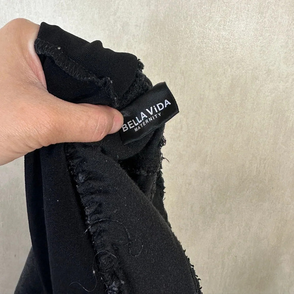 Bella Vida Maternity Jeggings Black Wash - Picture 5 of 11